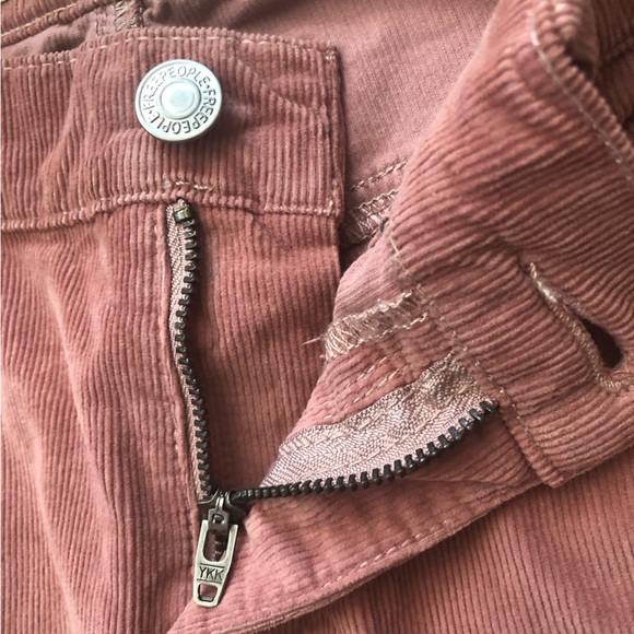 We The Free Free People Corduroy Raw Hem Pants in Rose Pink Size 27 - Picture 7 of 10